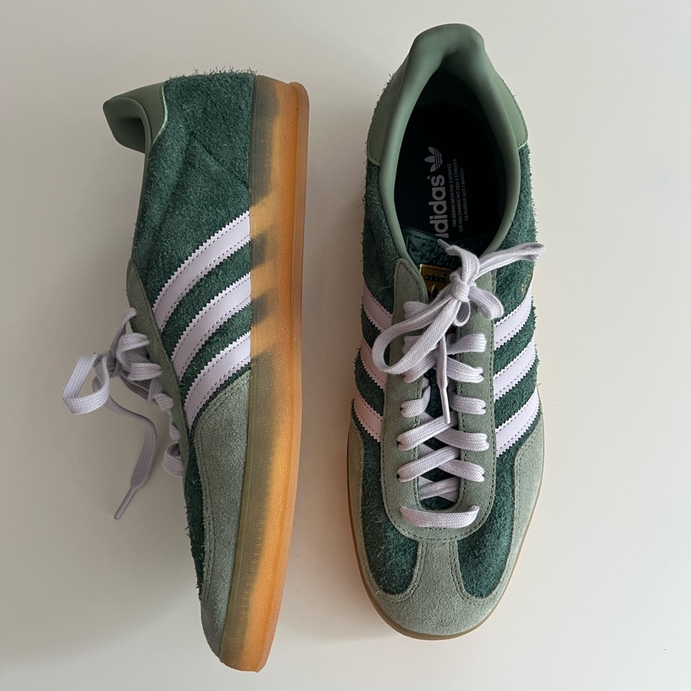 Brand New ADIDAS GAZELLE INDOOR MINERAL GREEN Size 13